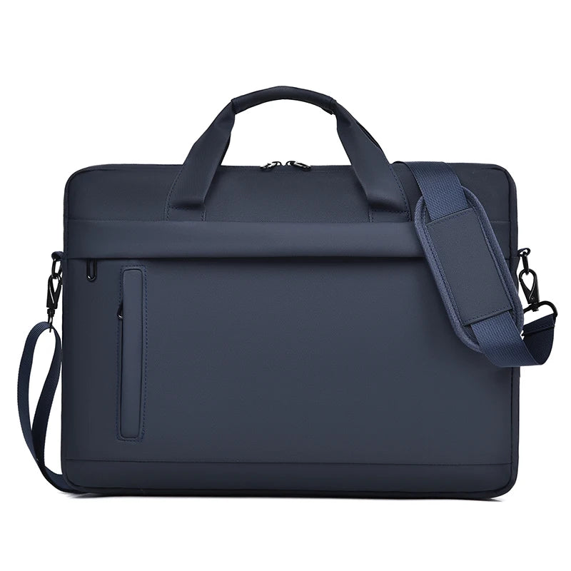 Men’s Minimalist Business Briefcase Shoulder Messenger Bag Large Office Tote 14 Inch Laptop Case