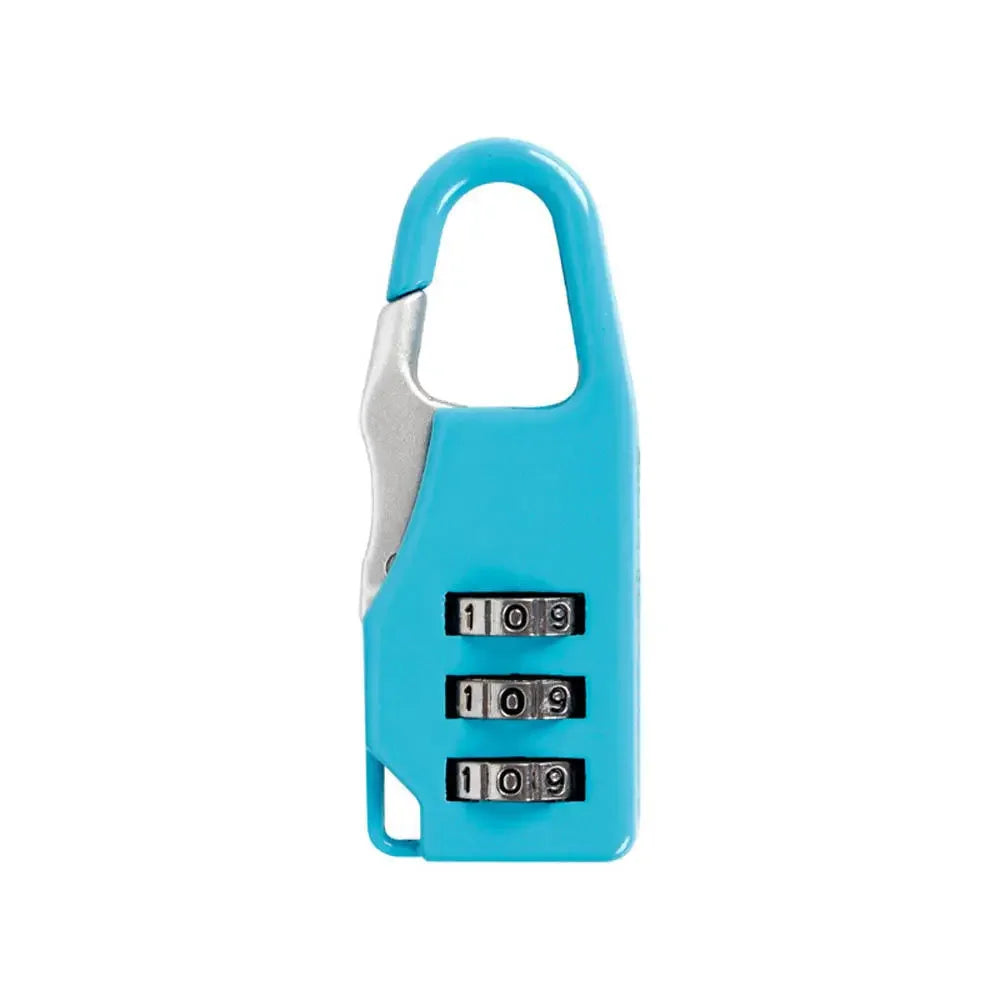 Mini 3 Digit Dial Resettable Travel Luggage Lock Suitcase Backpack Padlock Secure