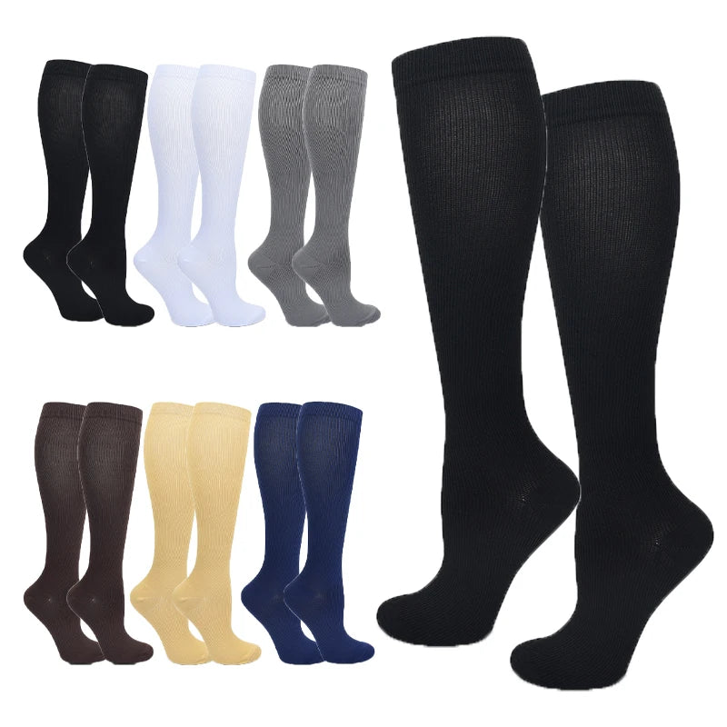 Compression Socks for Travel Flights Sports and Driving Anti Fatigue Support for Women and Men