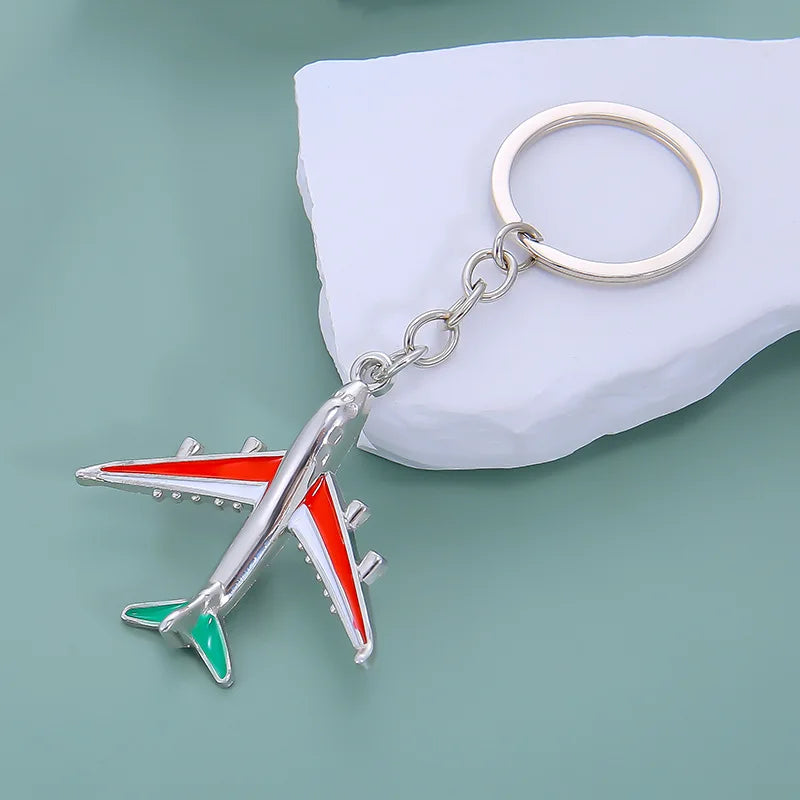 CHYVENEE Metal Civil Aviation Aircraft Key Chain Zinc Alloy Airplane