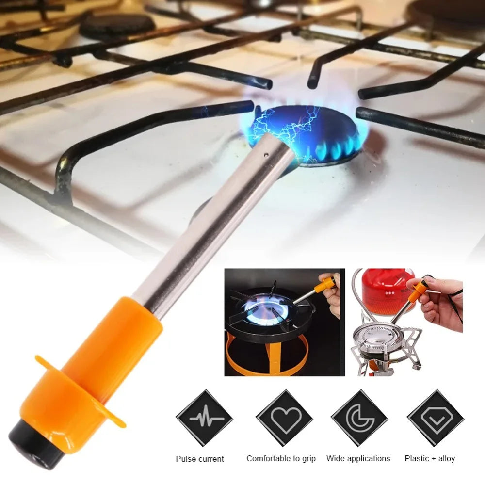 Portable Piezoelectric Pulse Igniter for Camping Stove BBQ Outdoor Kitchen