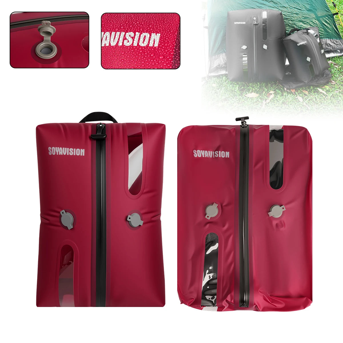 Reusable Travel Vacuum Bags Waterproof Compression Storage Bags for Luggage Space Saving