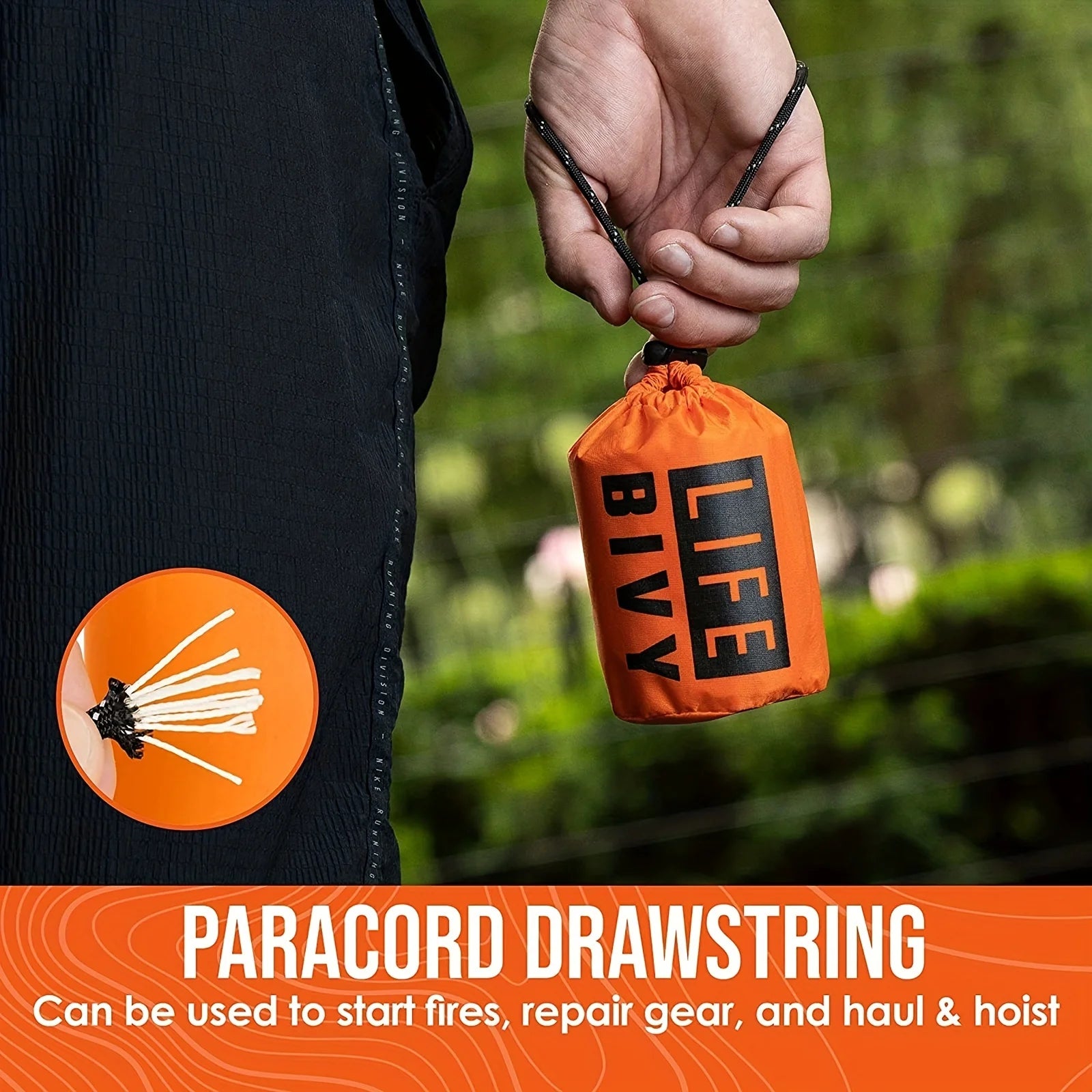 Portable Waterproof Emergency Survival Sleeping Bag Thermal Mylar Rescue Camping Sack Gear