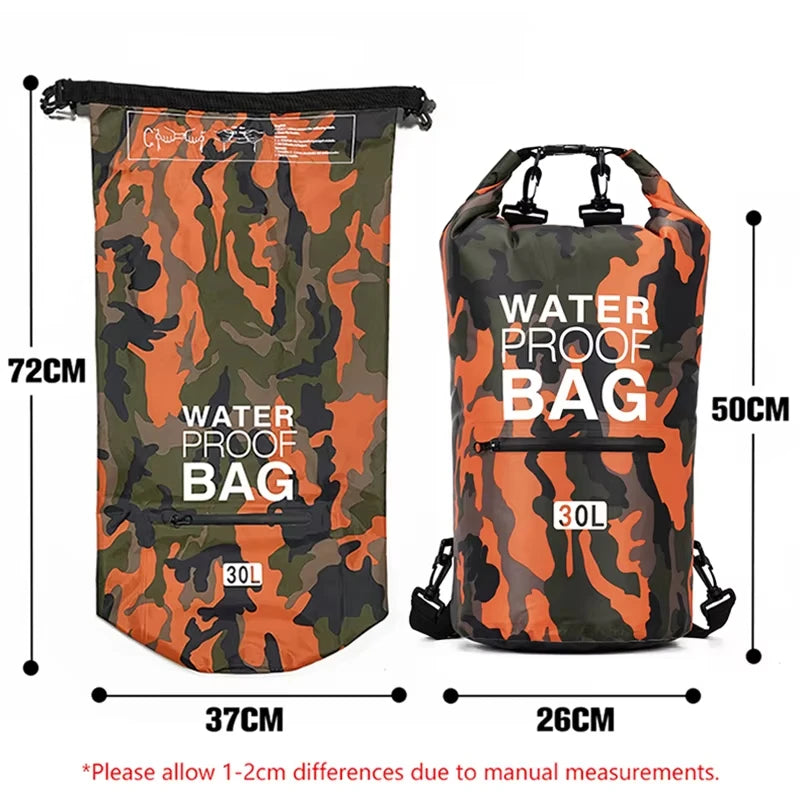 SCIONE Waterproof PVC Dry Bag Backpack 10L 15L 20L 30L