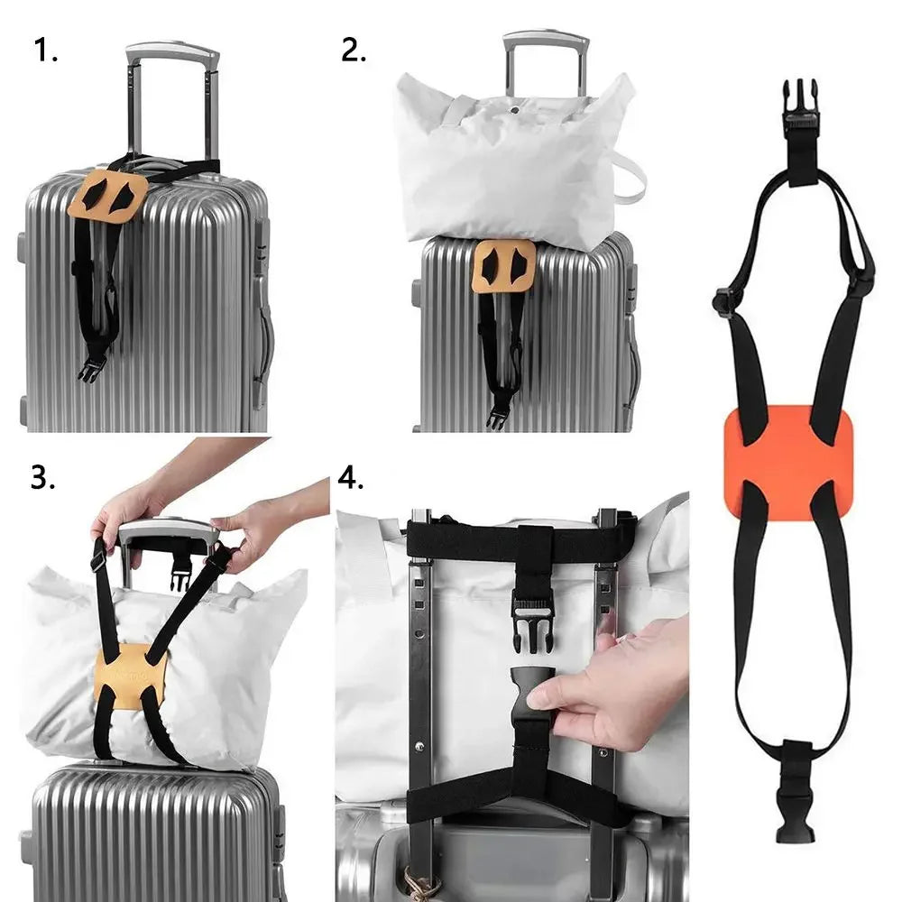 Anti Lost Suitcase Binding Belt Cross Strap Luggage Buckle Travel