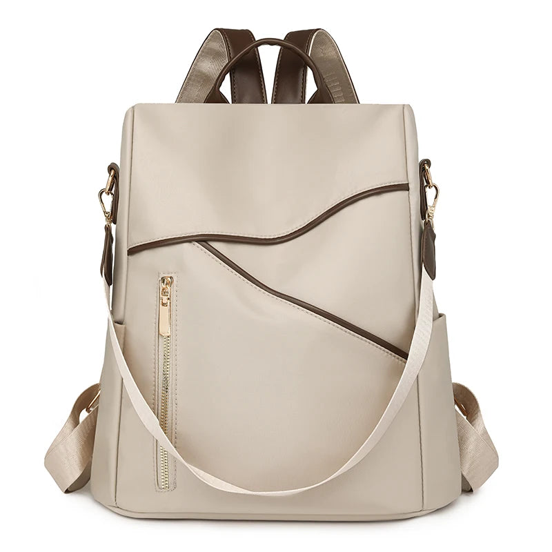 Women’s Anti Theft Nylon Backpack Large Capacity Casual Travel and School Shoulder Bag