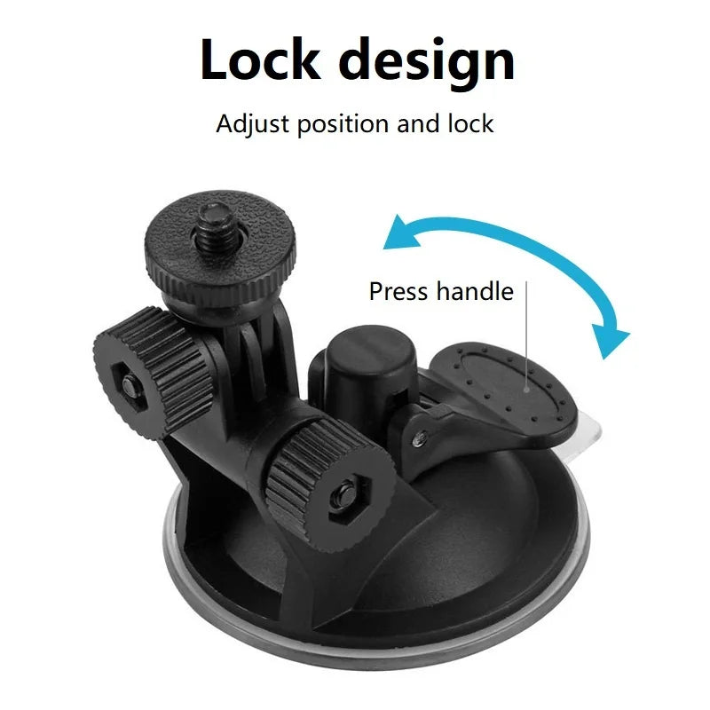 Action Camera Suction Cup Mount Car Windscreen Holder for GoPro 360 Cameras Kit VSVAW