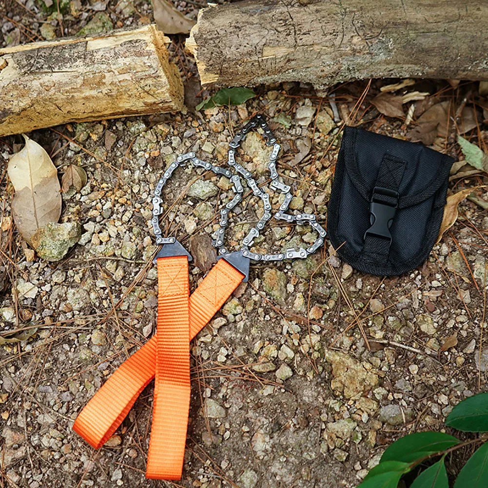 11 Teeth Outdoor Portable Hand Drawn Wire Saw Multifunctional Chain Saw for Camping Survival