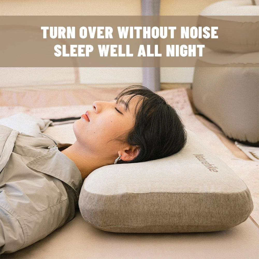 NATUREHIKE Memory Foam Camping Pillow Portable Travel Square Comfort Cushion