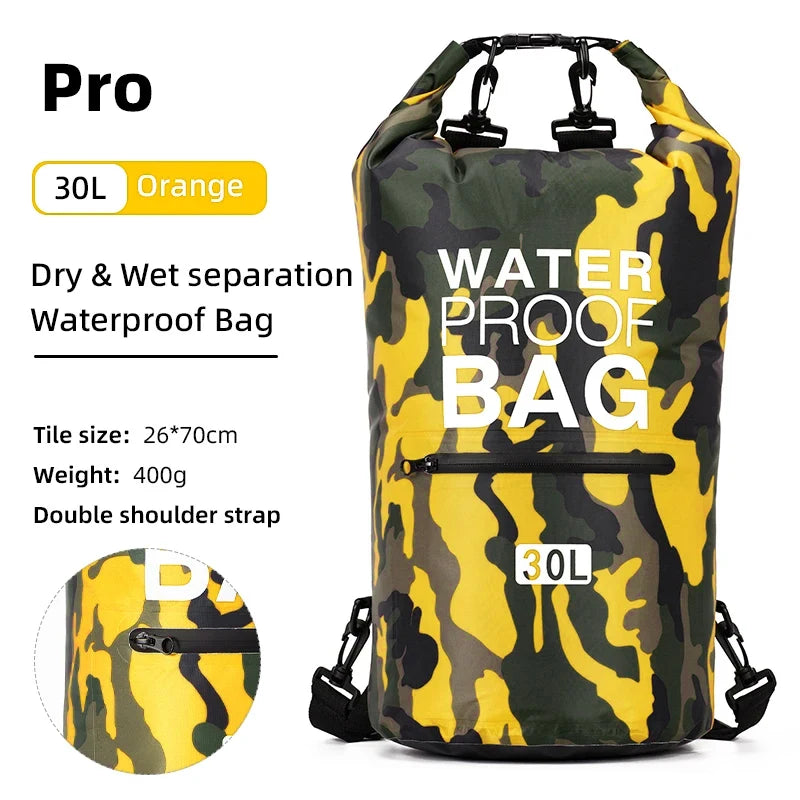 SCIONE Waterproof PVC Dry Bag Backpack 10L 15L 20L 30L