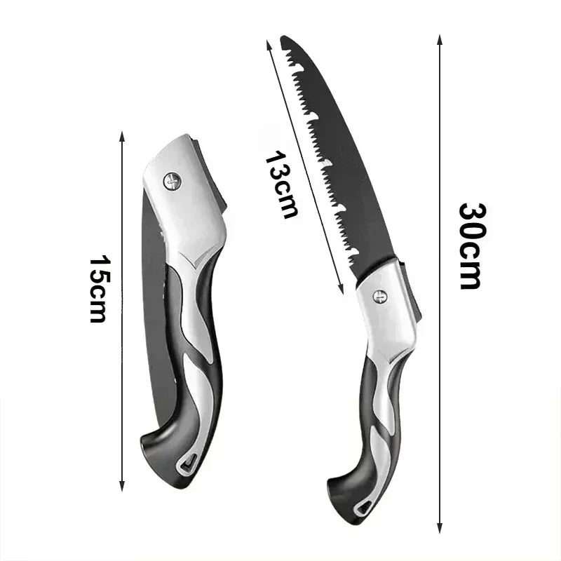 Portable Folding Gardening Saw Secateurs Multifunctional Pruner Grip Hand Tool for Outdoor Use