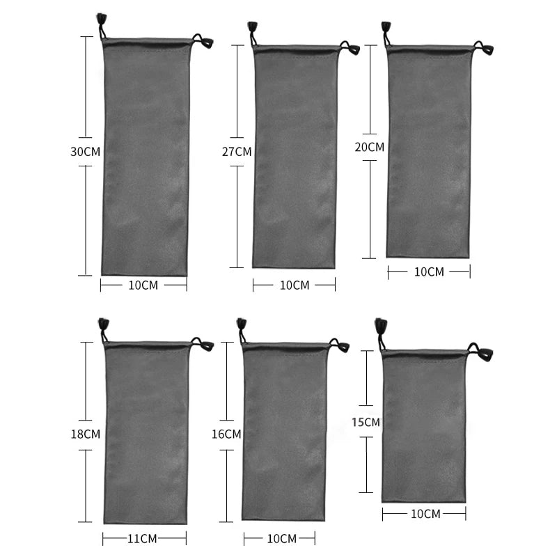 Waterproof Drawstring Storage Pouch 18x24cm Earphone Cable Bag Travel