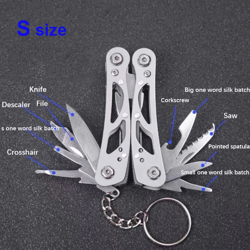 Multifunction Folding Pliers Pocket Knife Stainless Steel Outdoor Camping Survival Multi Tool