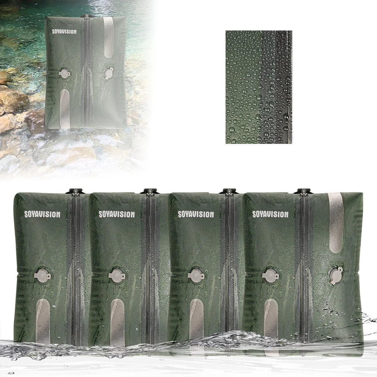 Reusable Travel Vacuum Bags Waterproof Compression Storage Bags for Luggage Space Saving