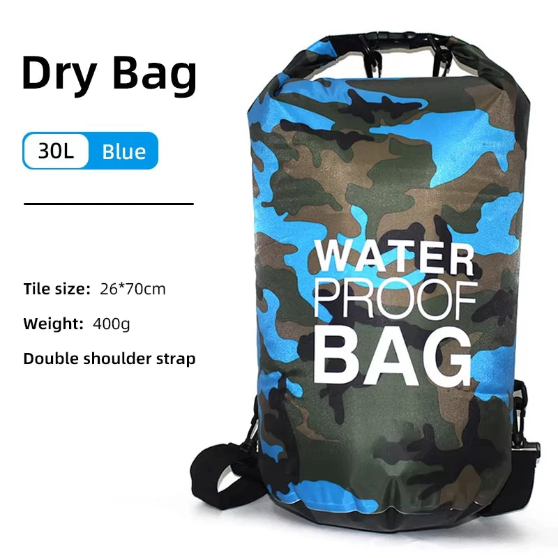 SCIONE Waterproof PVC Dry Bag Backpack 10L 15L 20L 30L