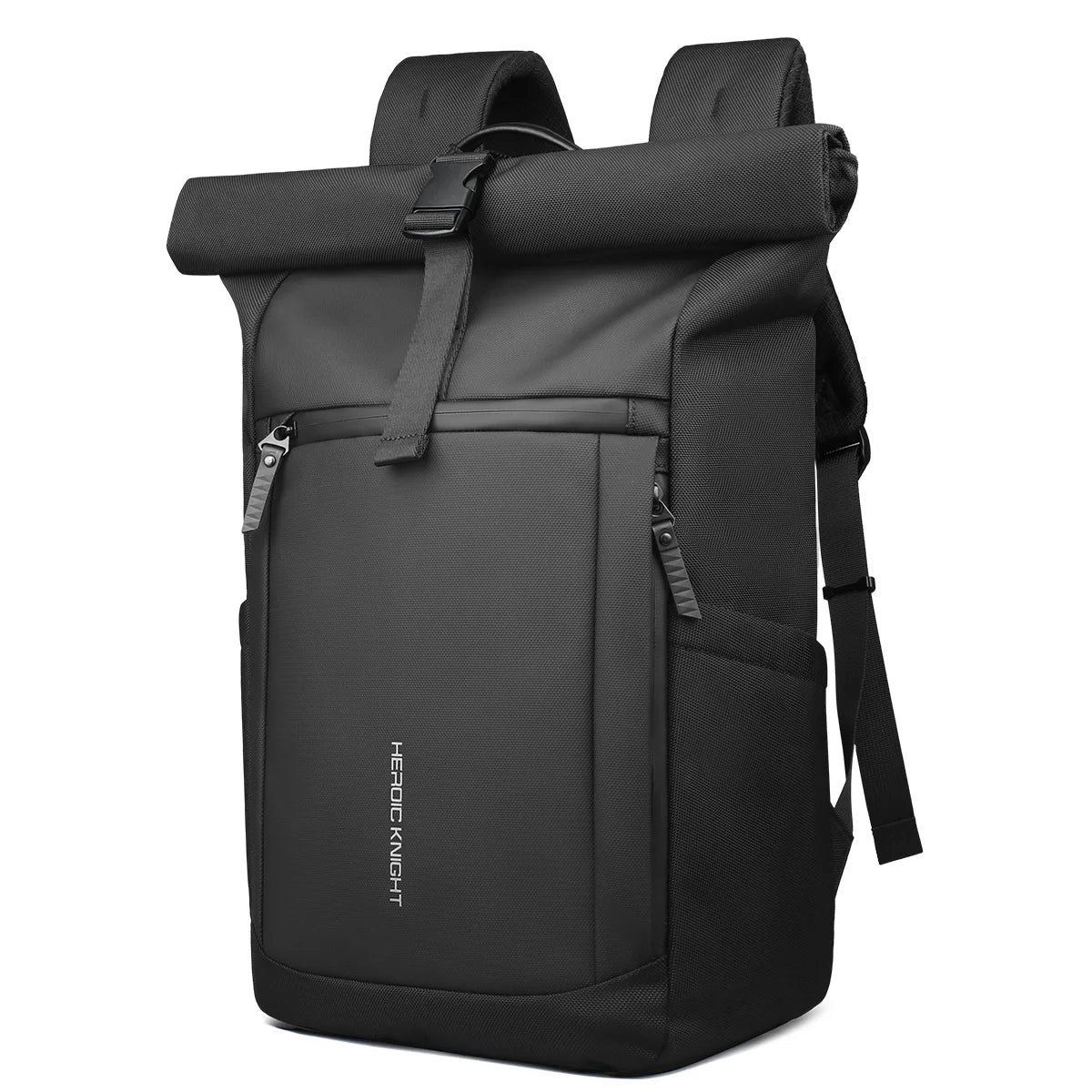 Rolltop Laptop Backpack Water Resistant Expandable Travel Work Bag wit