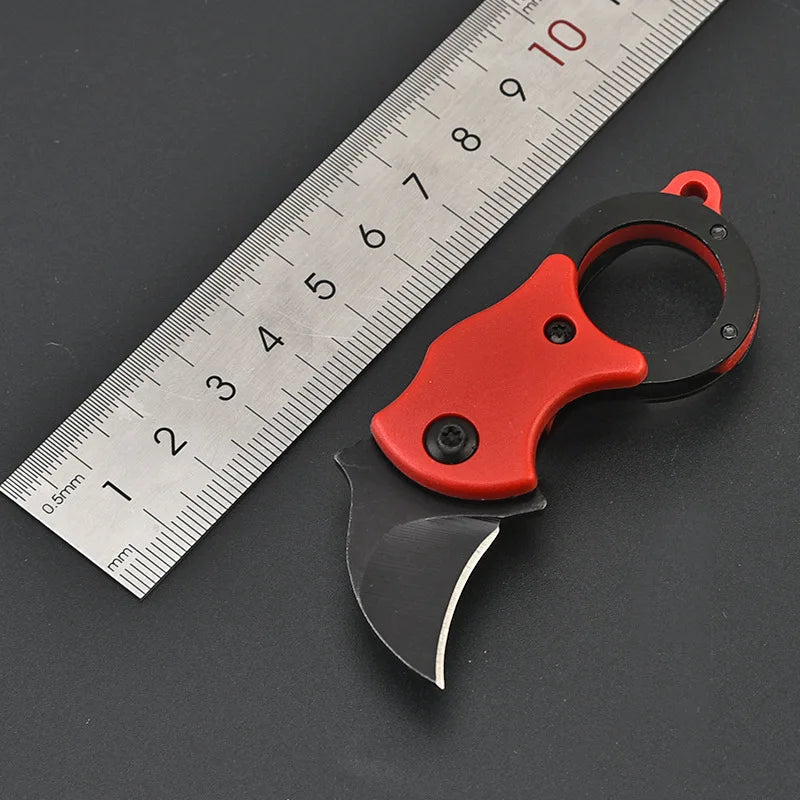 Portable Eagle Claw Folding Knife Keychain Steel Pocket Tool for Outdoor Camping EDC Gear