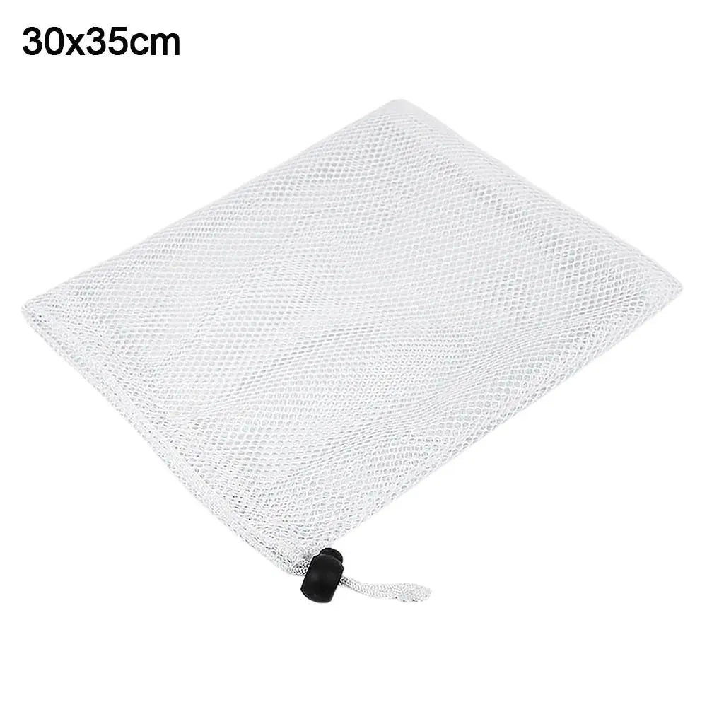 Breathable Nylon Mesh Drawstring Storage Pouch for Travel Laundry and Multi Purpose Organisation