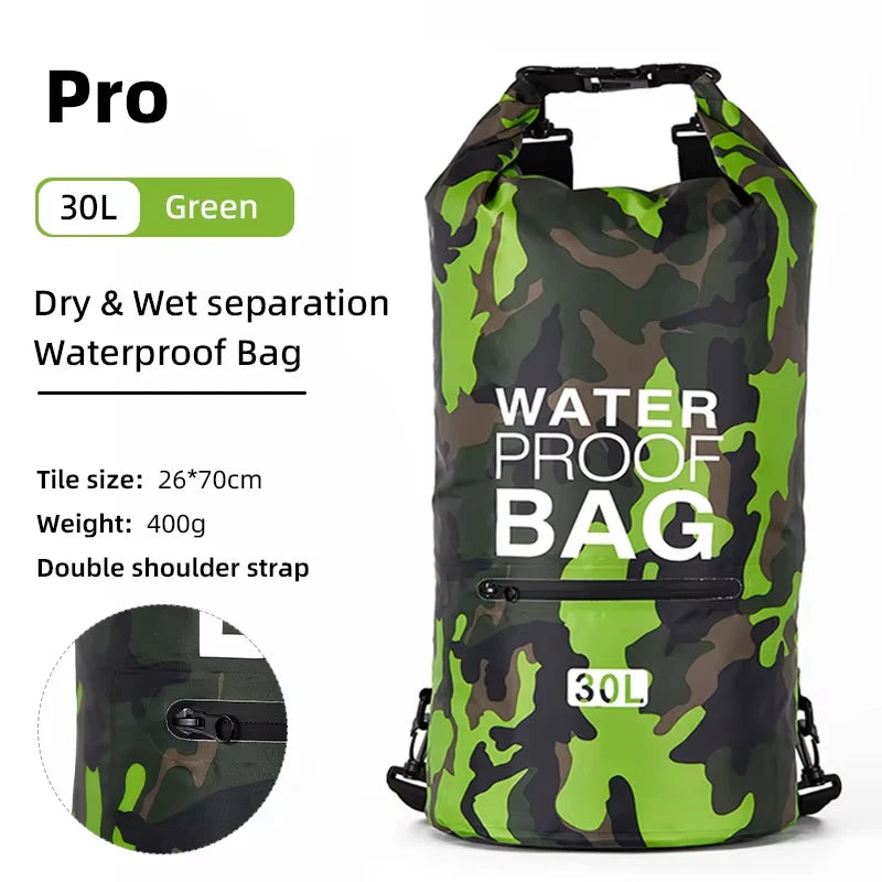 SCIONE Waterproof PVC Dry Bag Backpack 10L 15L 20L 30L
