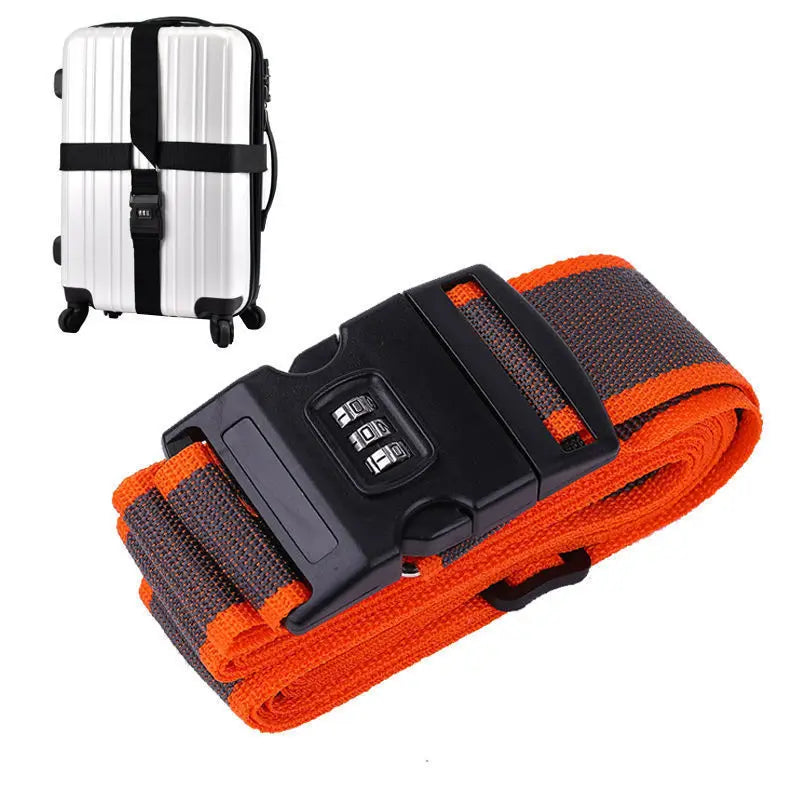 Travel Luggage Belt Strap Adjustable Suitcase Trolley Packing Secure Lock