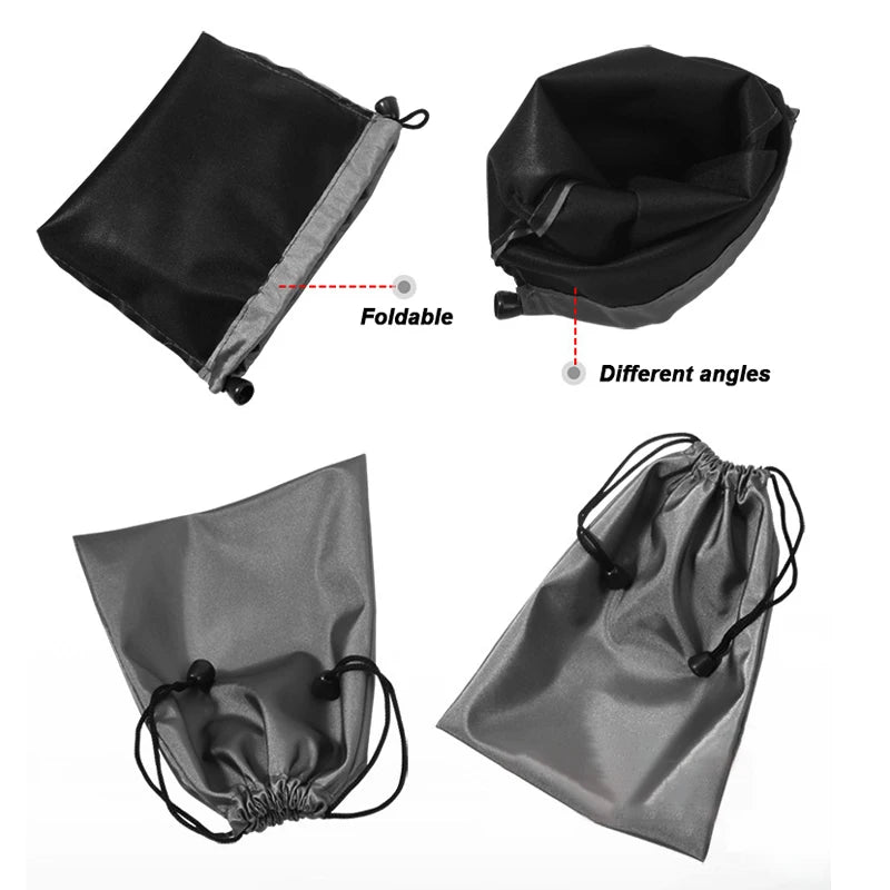 Waterproof Drawstring Storage Pouch 18x24cm Earphone Cable Bag Travel