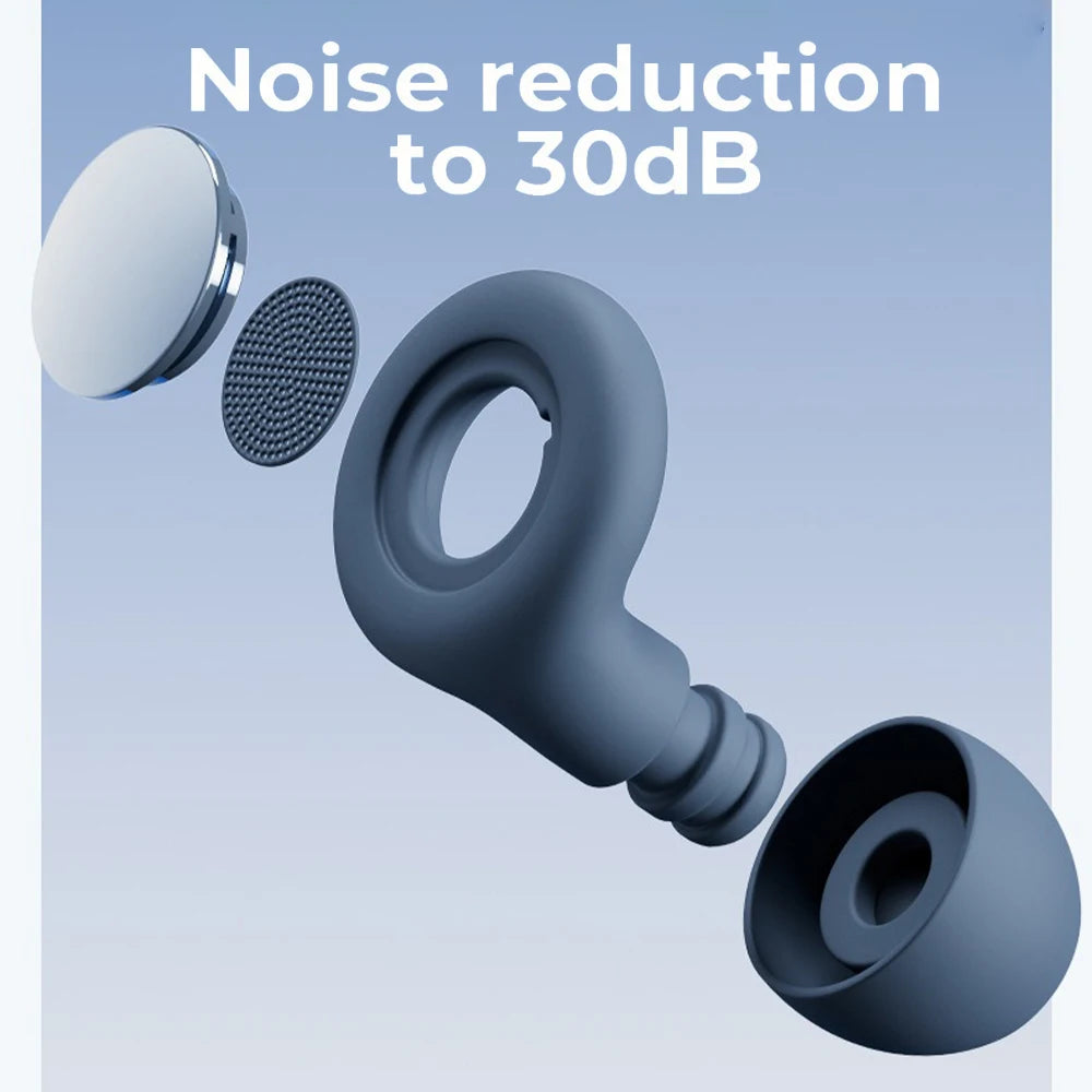Silicone Earplugs for Sleep Noise Reduction and Soundproof Comfort for Travel Flights and Rest
