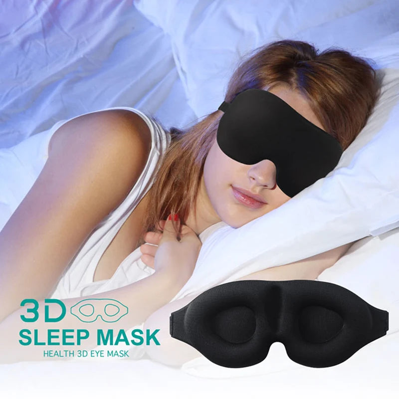 3D Sleeping Mask Light Blocking Eye Mask for Travel Flights Naps and Comfortable Rest
