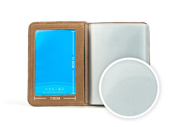 Pilot Licence and Credit Card Holder PU Leather Crew ID Folder for Flight and Aviation Use