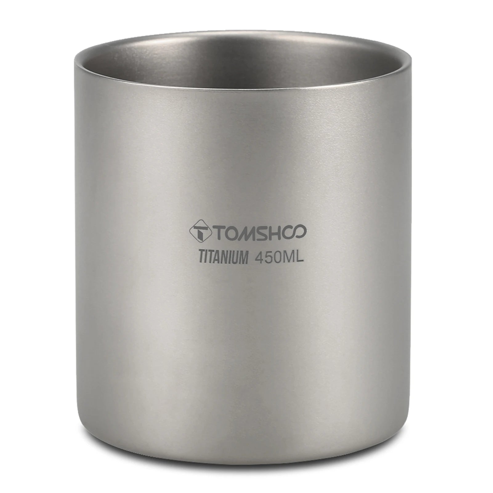 Titanium Double Layer Camping Mug 220-600ml Outdoor Coffee Tea Cup