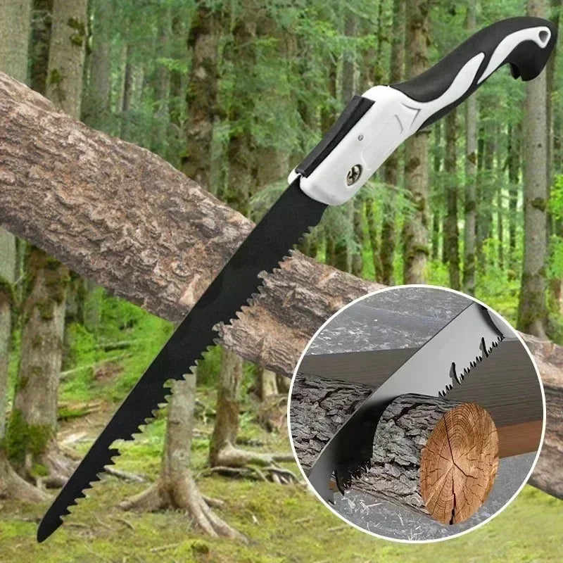 Portable Folding Gardening Saw Secateurs Multifunctional Pruner Grip Hand Tool for Outdoor Use