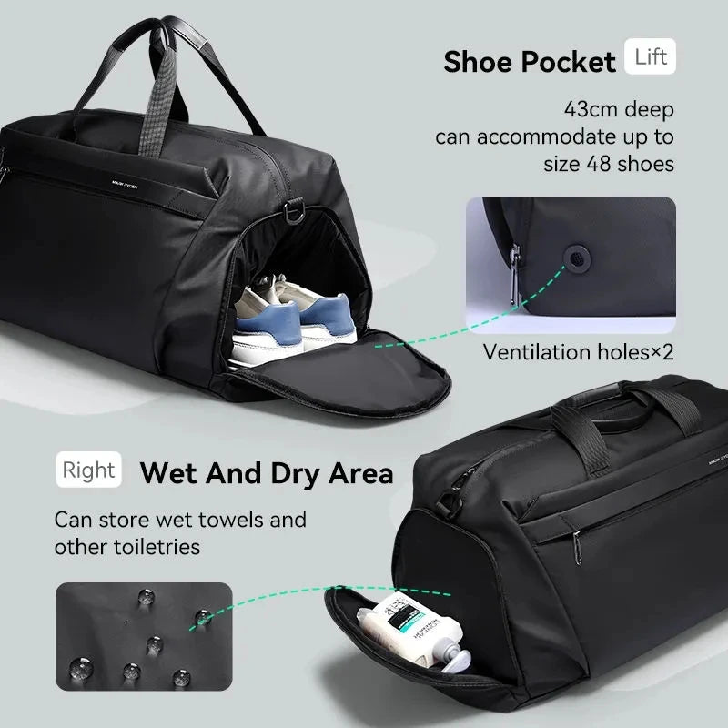 High Capacity Sports Travel Bag Crossbody Gym Shoulder Luggage Duffel for Fitness and Travel