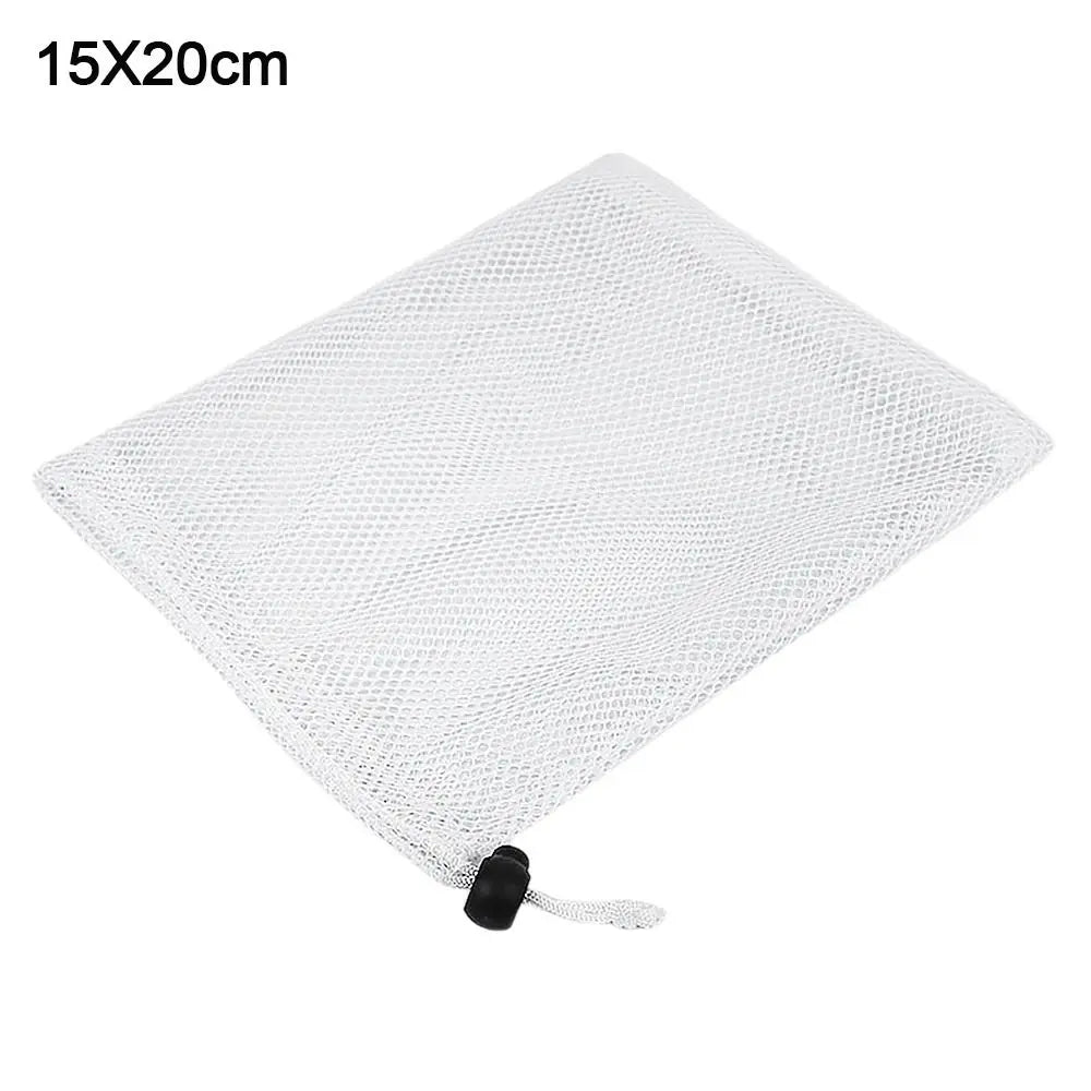 Breathable Nylon Mesh Drawstring Storage Pouch for Travel Laundry and Multi Purpose Organisation