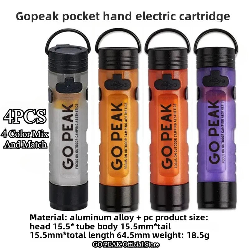 Pocket Mini LED Flashlight with Key Clip Portable Emergency Camping Hiking Outdoor Safety Light Torch