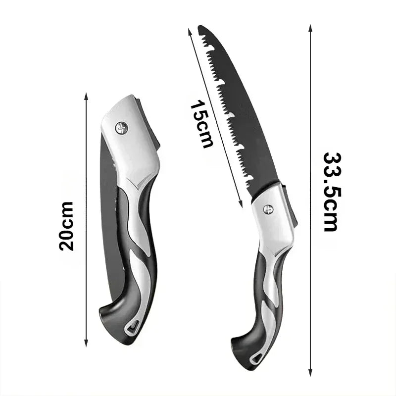Portable Folding Gardening Saw Secateurs Multifunctional Pruner Grip Hand Tool for Outdoor Use