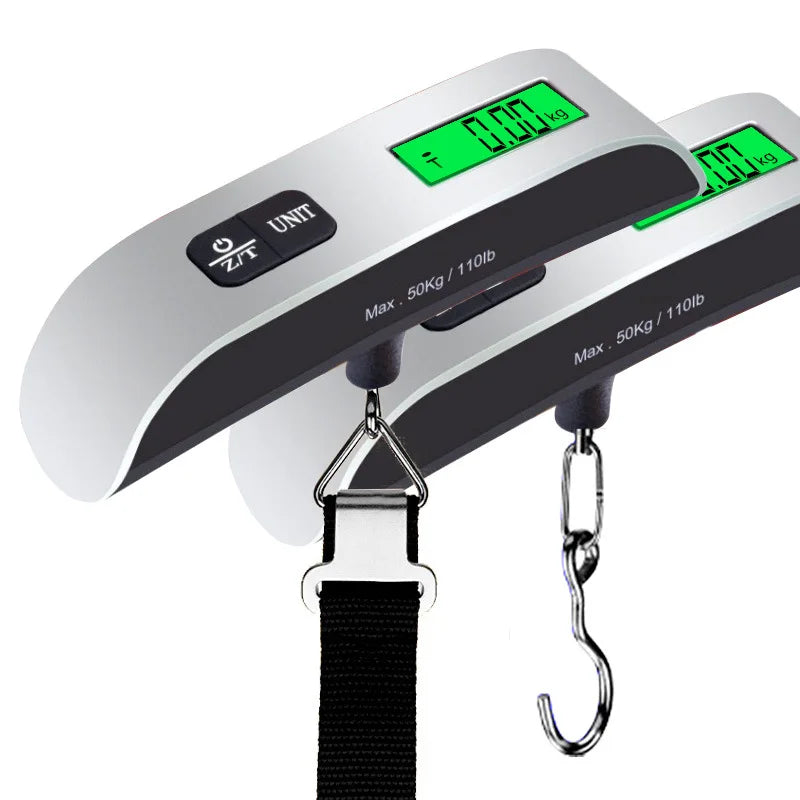 50kg Portable Digital Hanging Luggage Scale LCD Travel Suitcase Baggage Weighing Tool