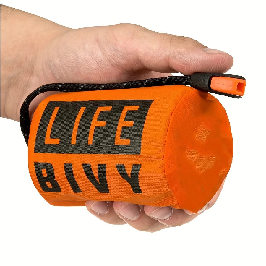 Portable Waterproof Emergency Survival Sleeping Bag Thermal Mylar Rescue Camping Sack Gear