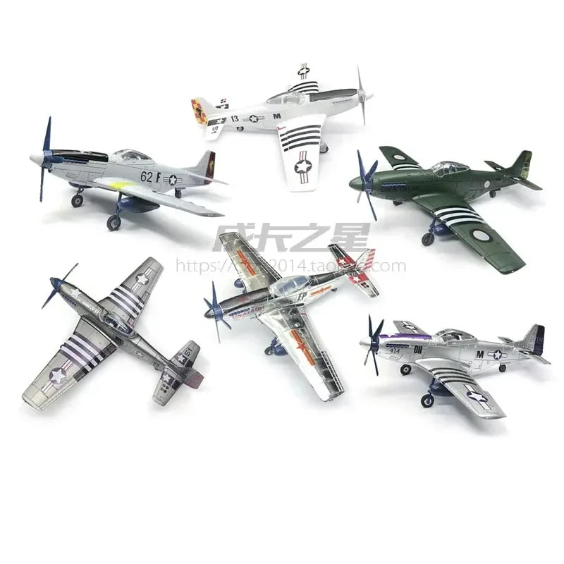 GRAPMAN 1/48 P-51D Mustang Fighter 4D Glue-Free WWII Aircraft Model Kit