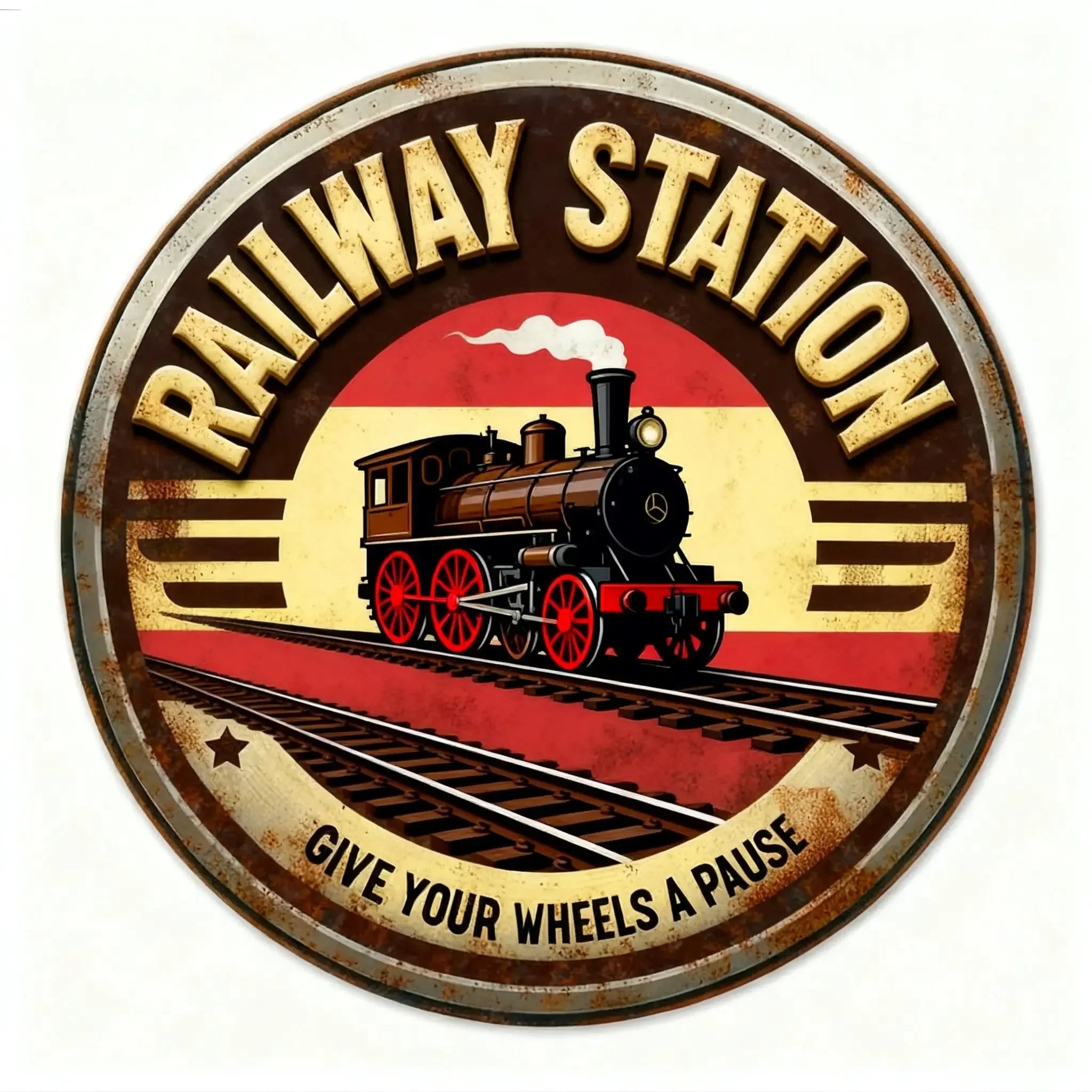 Pilot Lounge Retro Metal Tin Sign Aviation Wall Decor