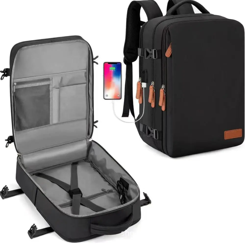 Travel Backpack 40x20x30 Cabin Size Waterproof Expandable Laptop Backpack with USB Port