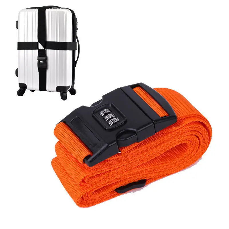 Travel Luggage Belt Strap Adjustable Suitcase Trolley Packing Secure Lock