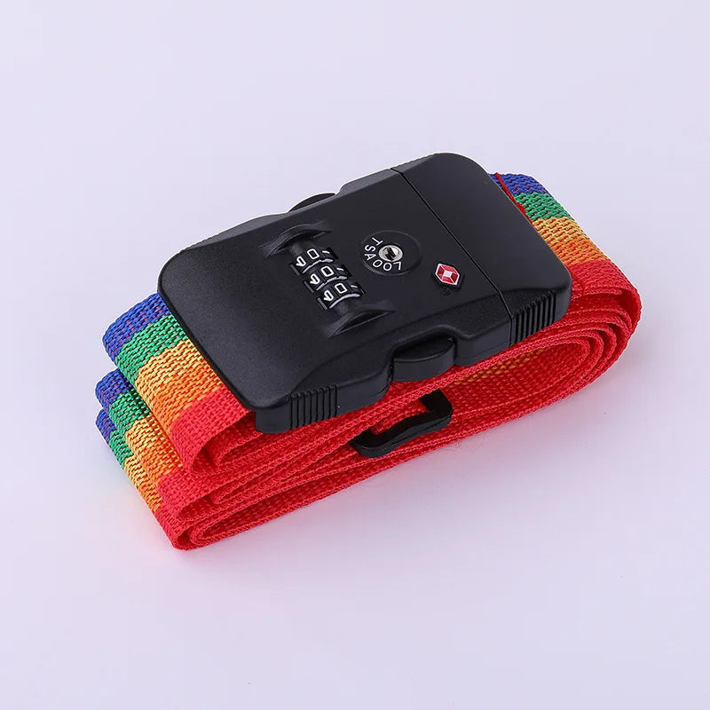 TSA Password Customs Lock Luggage Cross Belt 2M Adjustable Strap