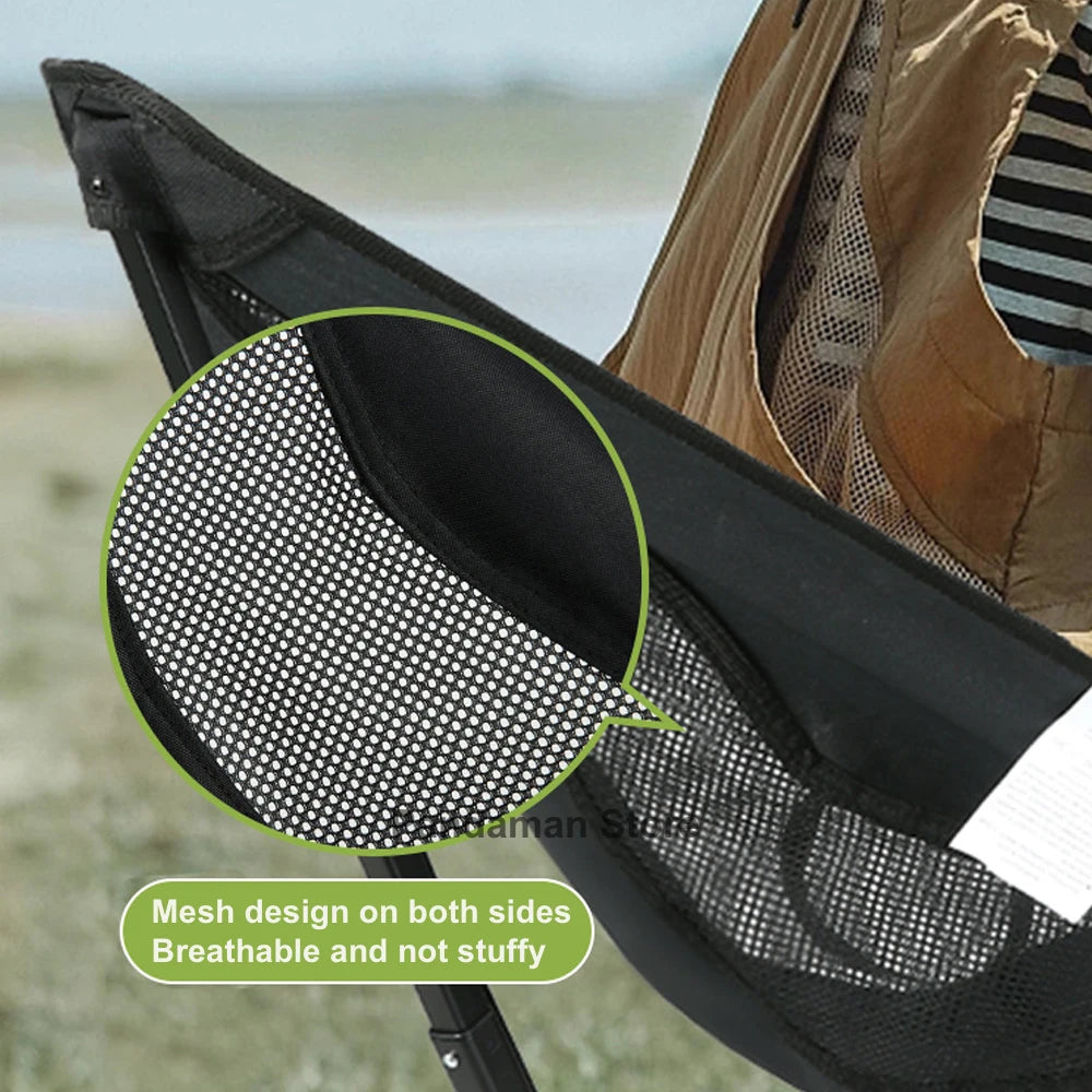 360 Degree Swivel Portable Camping Chair Compact Collapsible Folding Seat for Outdoor Travel Picnic