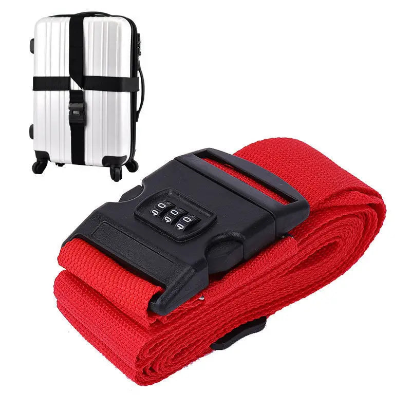 Travel Luggage Belt Strap Adjustable Suitcase Trolley Packing Secure Lock