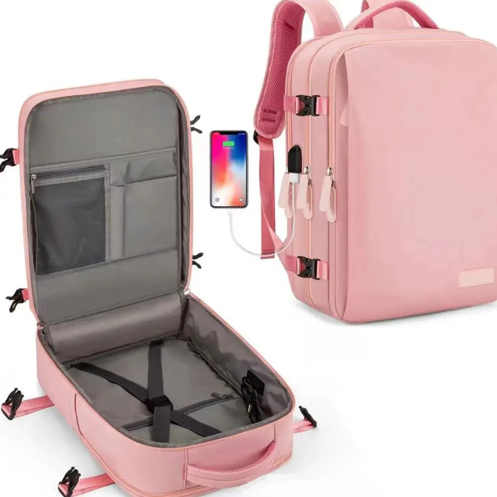 Travel Backpack 40x20x30 Cabin Size Waterproof Expandable Laptop Backpack with USB Port