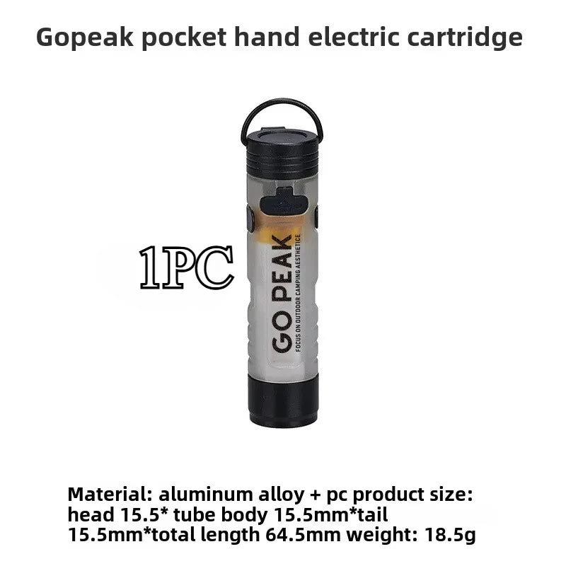 Pocket Mini LED Flashlight with Key Clip Portable Emergency Camping Hiking Outdoor Safety Light Torch
