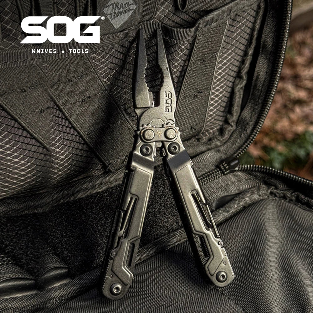 SOG PowerPint 18 in 1 Tactical Multi Tool Folding Pliers Knife EDC Pocket Camping Survival