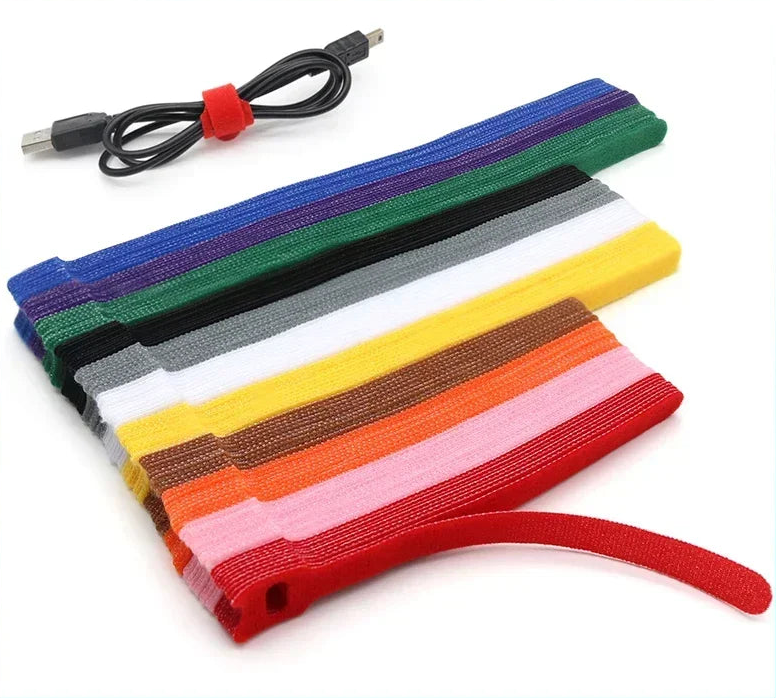 Releasable Nylon Cable Ties 15-30cm Hook Loop Straps