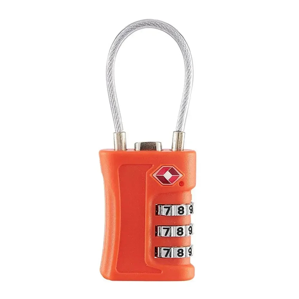 TSA 3 Digit Combination Luggage Lock Colourful Travel Suitcase Padlock Anti Theft Security