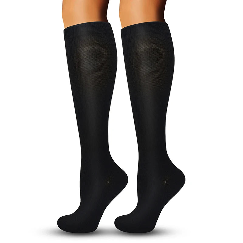 Compression Socks for Travel Flights Sports and Driving Anti Fatigue Support for Women and Men
