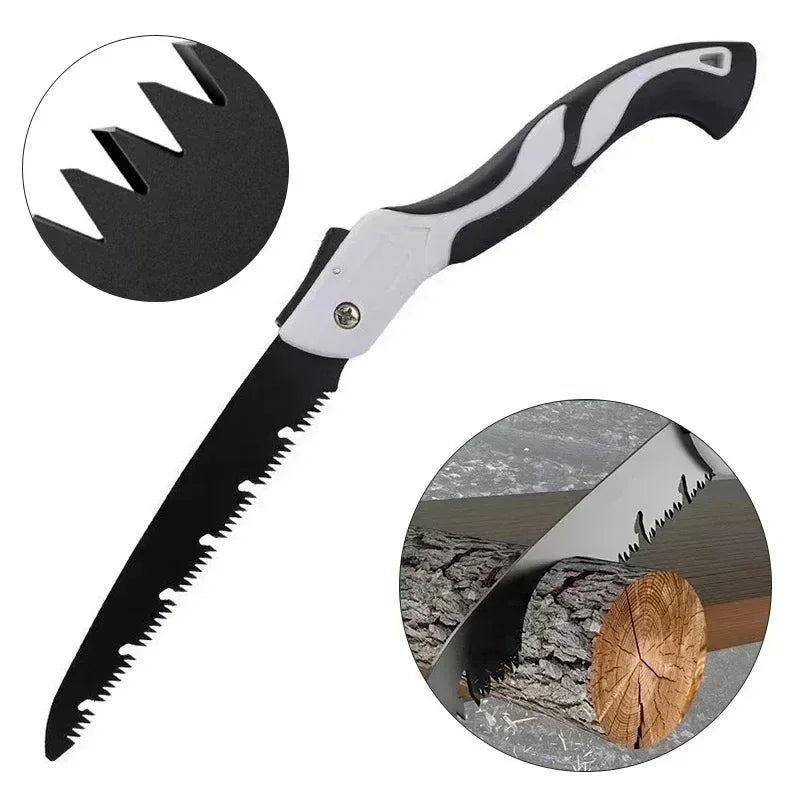 Portable Folding Gardening Saw Secateurs Multifunctional Pruner Grip Hand Tool for Outdoor Use